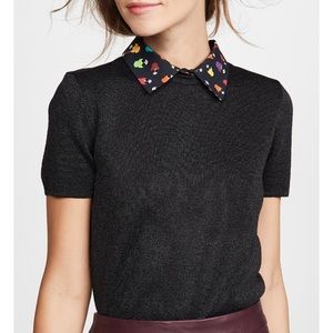 NEW: Alice + Olivia short sleeve collar pullover